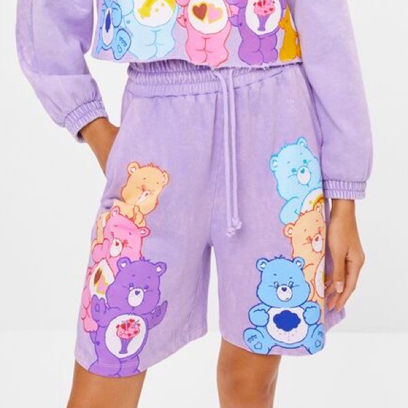 BERSHKA CARE BEAR SHORTS - Picture 1 of 6